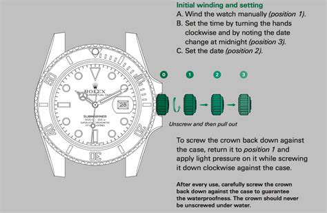 rolex adjust time|rolex watch time setting.